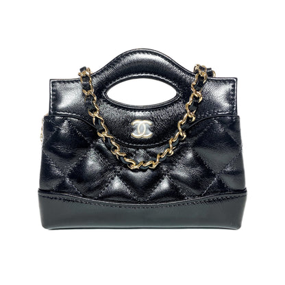 Chanel Nano 31 Shiny Black Shopper