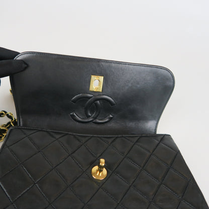 Small Timeless Diana Flap Black Lambskin 24k GHW