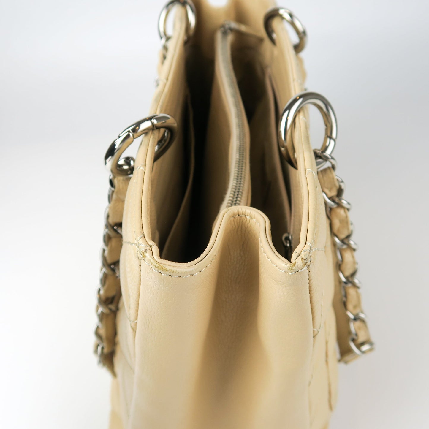 Beige Caviar GST in Caviar leather with SHW