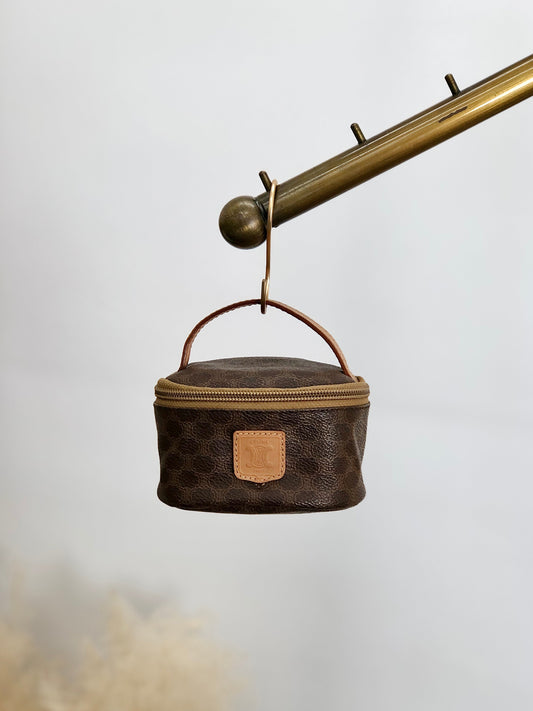 CELINE Macadam Pouch Brown Vintage rxugvz