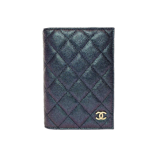 Chanel Iridescent Purple Passport Cover
