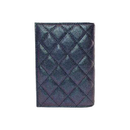 Chanel Iridescent Purple Passport Cover