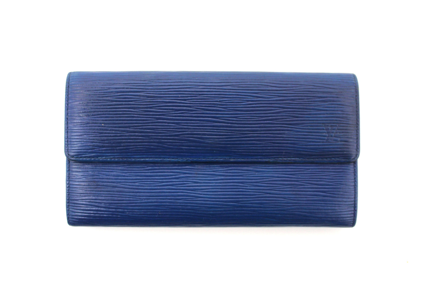 Louis Vuitton Blue Epi Leather Sarah Long Wallet | Italystation.com - Shop Now at italystation.com