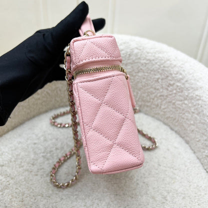 Chanel Clutch with Chain (LP Style Bag) in 25B Pink Caviar and LGHW