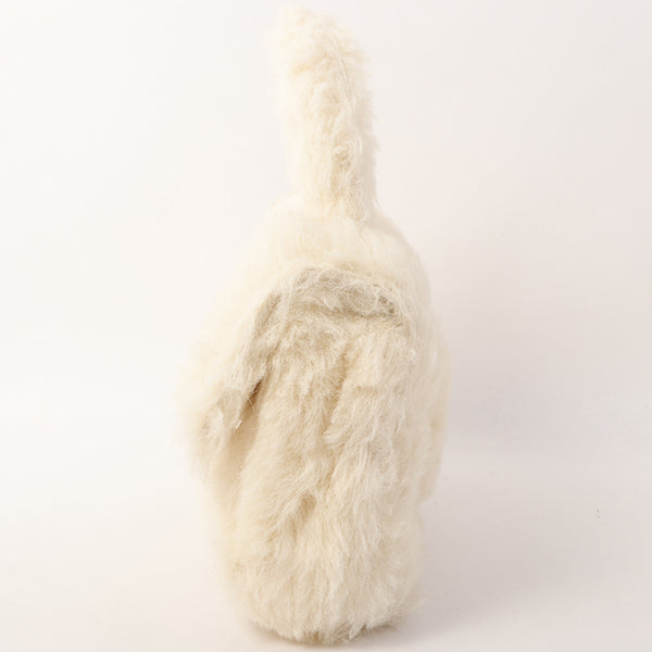 Chanel Around 1992 Made Fur Classic Flap Top Handle Bag Off White