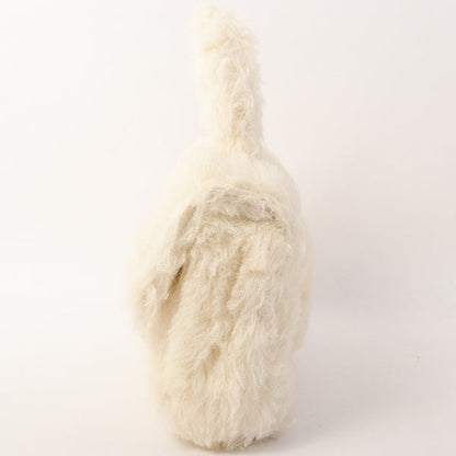 Chanel Around 1992 Made Fur Classic Flap Top Handle Bag Off White