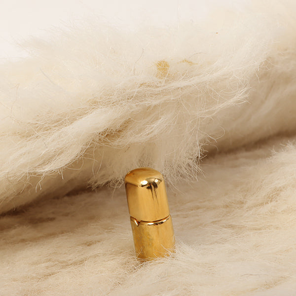 Chanel Around 1992 Made Fur Classic Flap Top Handle Bag Off White