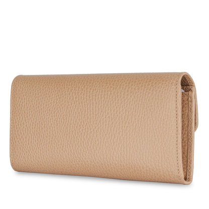 Interlocking GG Long Wallet - Beige