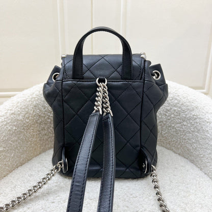 Chanel Studded Mini Backpack in Black Calfskin and 2-tone HW