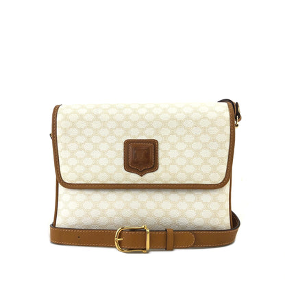 CELINE  Crowwbody Shoulderbag White Vintage Old celine 5mjbeu