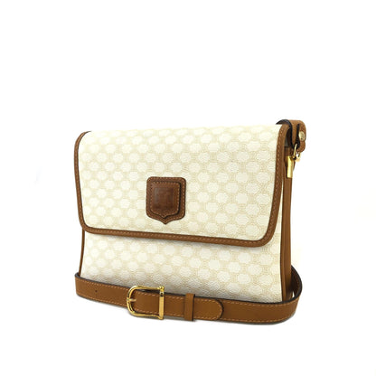 CELINE  Crowwbody Shoulderbag White Vintage Old celine 5mjbeu