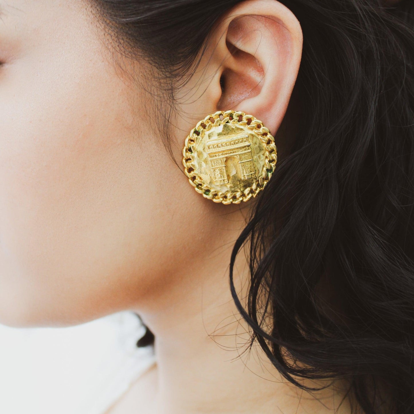 Vintage Celine Clip On Earrings 1990s