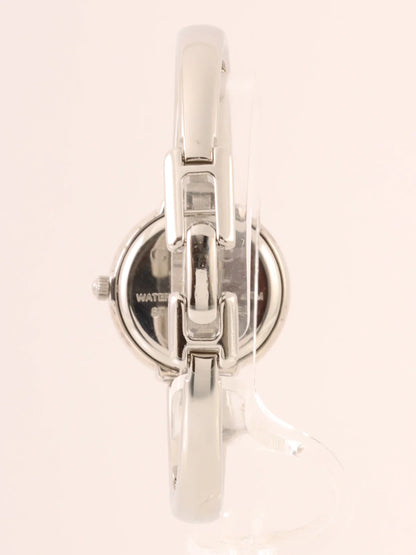 GUCCI Round Face Bangle Watch Silver