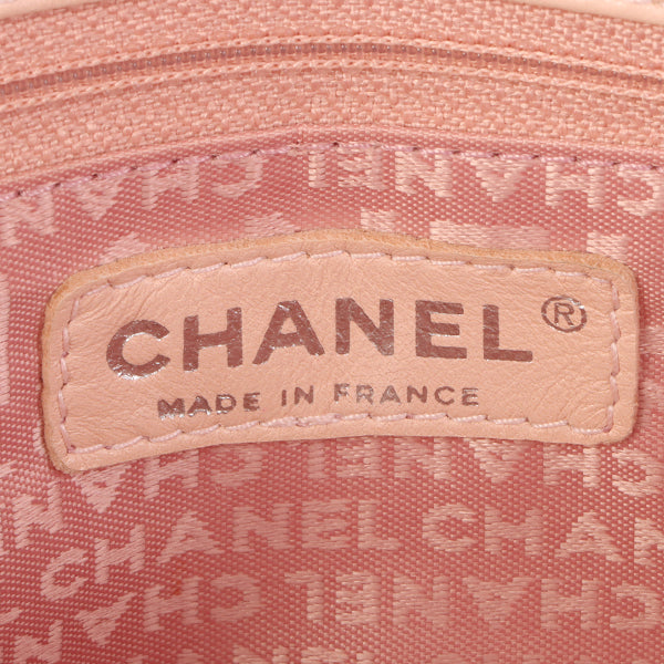 Chanel Around 2005 Made Wild Stitch Big Cc Mark Plate Chain Bag Baby Pink