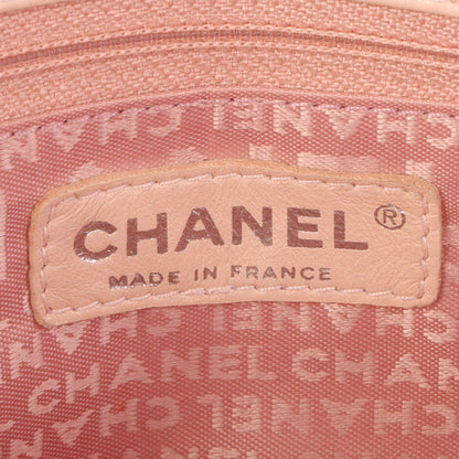 Chanel Around 2005 Made Wild Stitch Big Cc Mark Plate Chain Bag Baby Pink