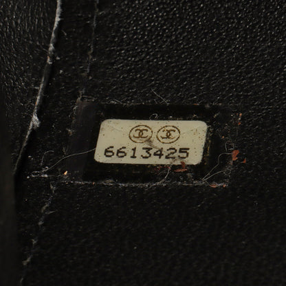 Chanel Around 2001 Made Patent Leather Comby Chocobar 2.55 Chain Bag Beige/Black