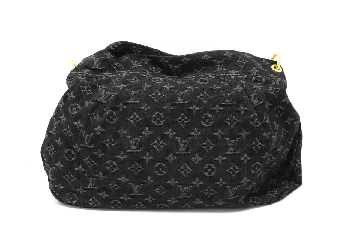 Louis Vuitton Black Monogram Denim Denim Daily PM Hobo Shoulder Bag