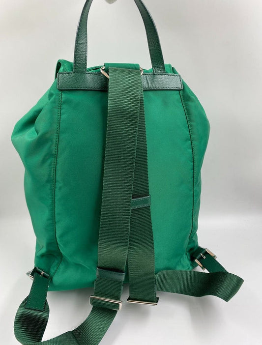 Prada Nylon Green Backpack