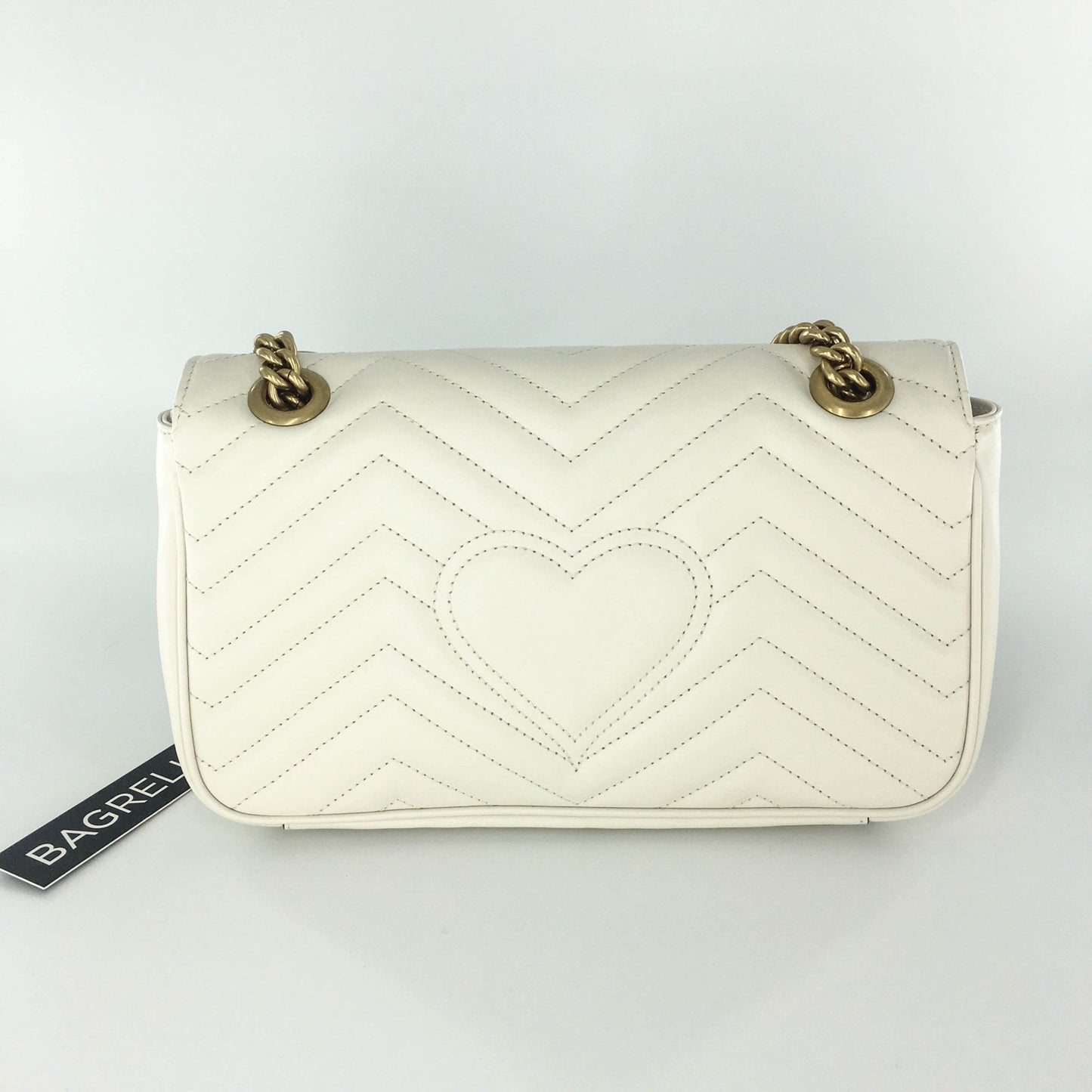 Gucci Marmont Matelasse Small Shoulder Bag in White