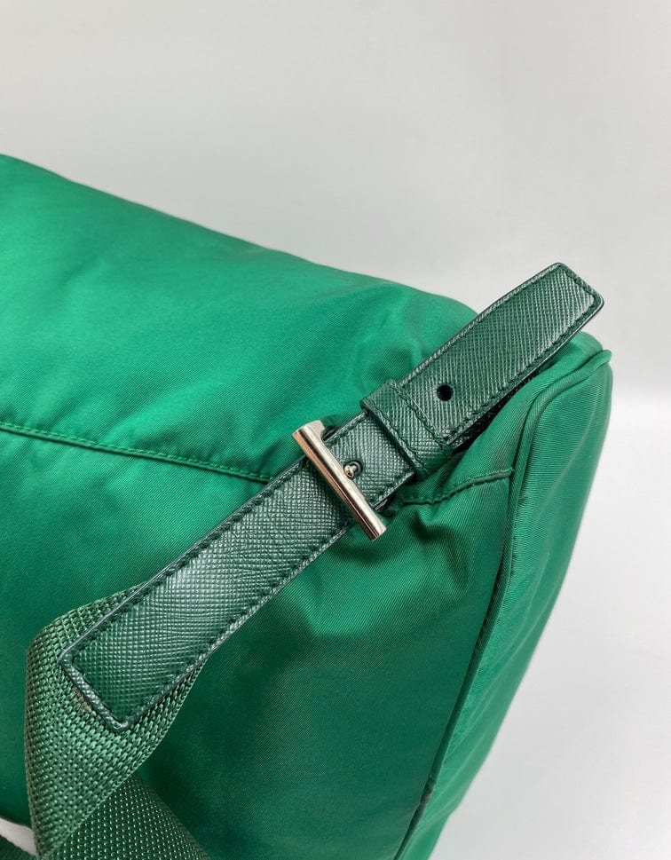 Prada Nylon Green Backpack