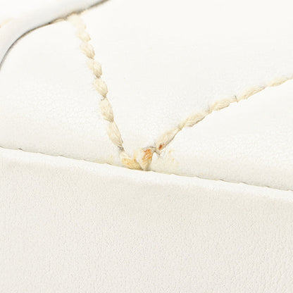 Chanel Around 2005 Made Wild Stitch Turn-Lock Top Handle Bag White