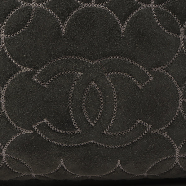 Chanel Around 2005 Made Mouton Cc Mark Stitch Shoulder Bag Black