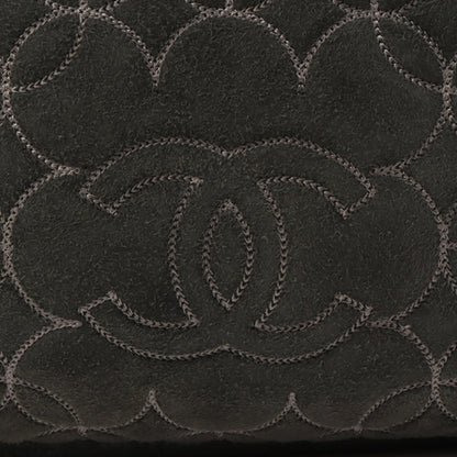 Chanel Around 2005 Made Mouton Cc Mark Stitch Shoulder Bag Black