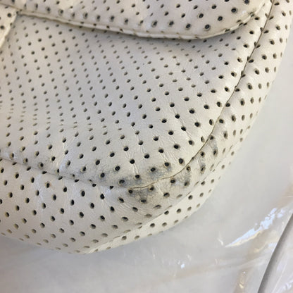 CHANEL 2.55 Shoulder Bag in White Leather