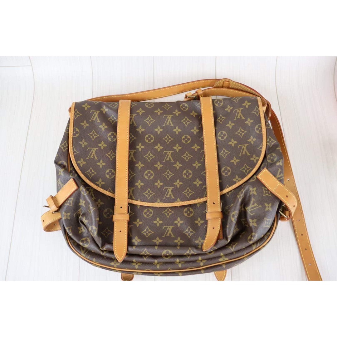 Rank A｜ LV Monogram Saumur GM 43 Shoulder Bag｜091418