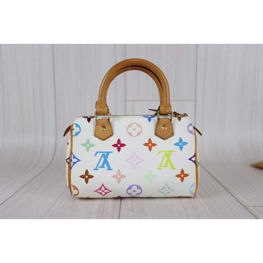 Rank AB ｜ LV Multi Monogram Mini Speedy Handbag｜091310
