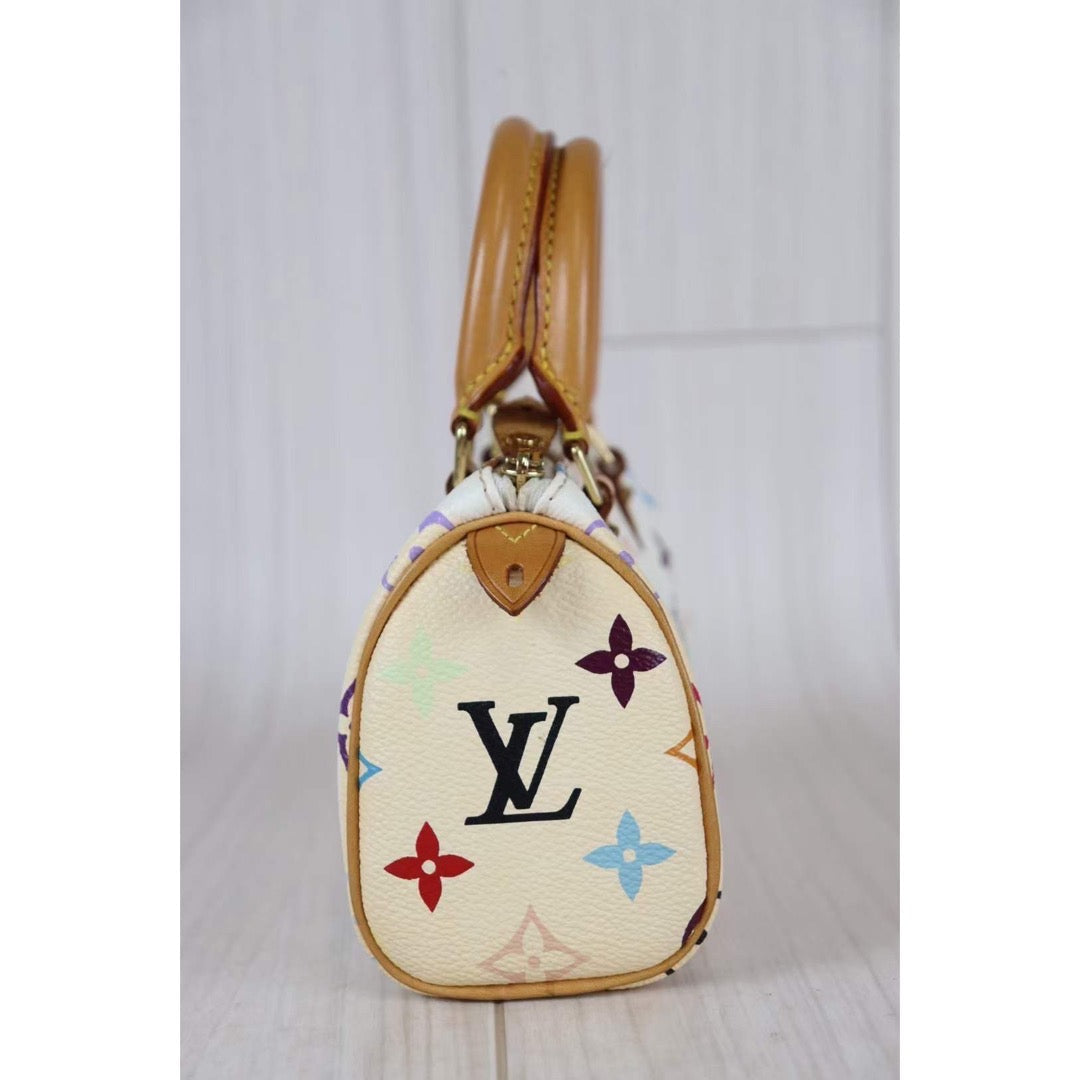 Rank AB ｜ LV Multi Monogram Mini Speedy Handbag｜091310