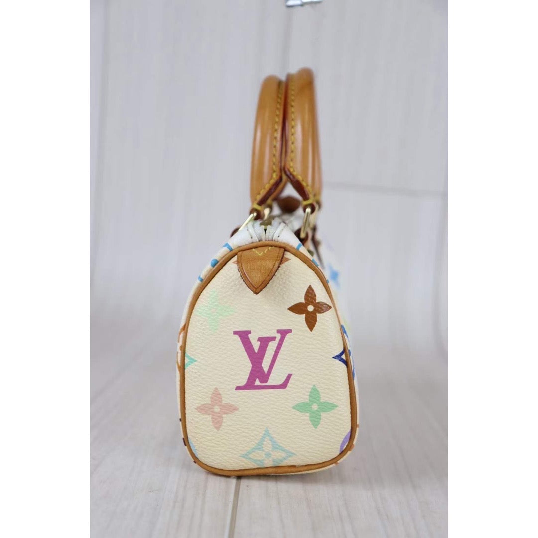 Rank AB ｜ LV Multi Monogram Mini Speedy Handbag｜091310