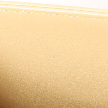 Chanel Around 1997 Made Cc Mark Stitch Logo Chain Top Handle Bag Beige