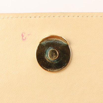 Chanel Around 1997 Made Cc Mark Stitch Logo Chain Top Handle Bag Beige