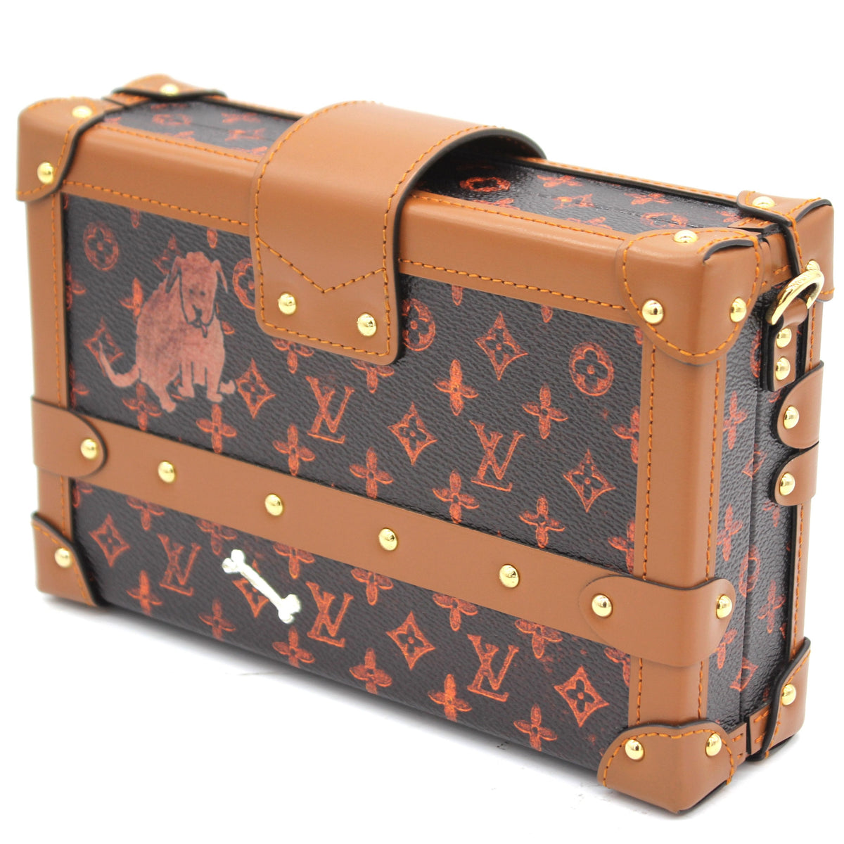 Louis-vuitton Catogram Petite Malle Orange Marron