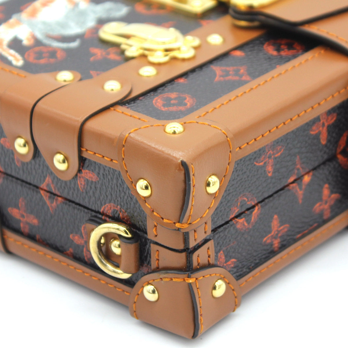 Louis-vuitton Catogram Petite Malle Orange Marron