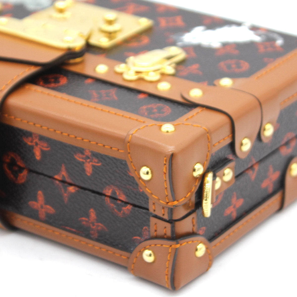 Louis-vuitton Catogram Petite Malle Orange Marron