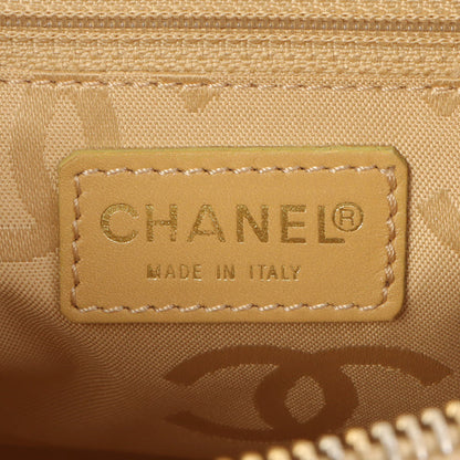 Chanel Around 2003 Made Wild Stitch Cc Mark Plate Shoulder Bag Beige