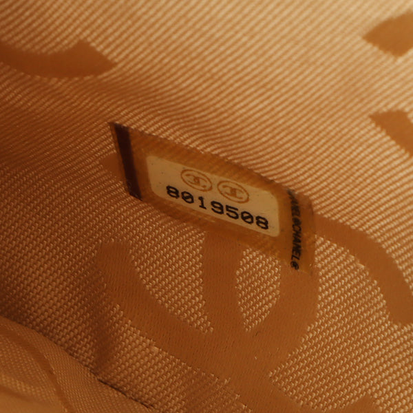 Chanel Around 2003 Made Wild Stitch Cc Mark Plate Shoulder Bag Beige