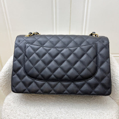 Chanel Jumbo Classic Flap DF in Black Caviar and GHW