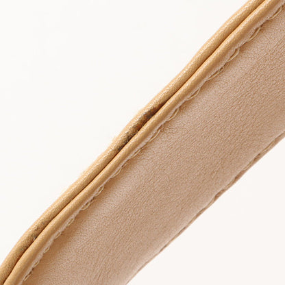 Chanel Around 2003 Made Wild Stitch Cc Mark Plate Shoulder Bag Beige