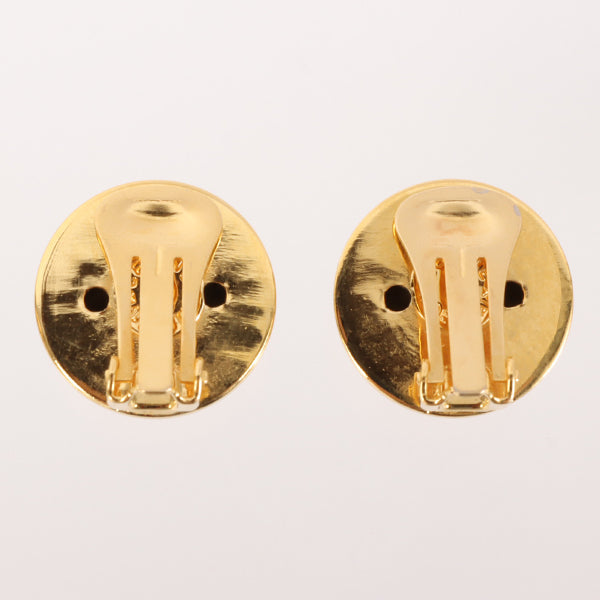 Celine Star Motif Round Logo Earrings