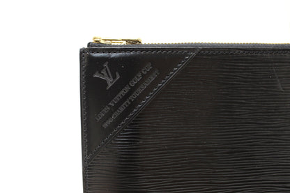 Vintage Louis Vuitton Golf Cup 1990 Charity Tournament Black Epi Leather Poche Documents Portfolio Case