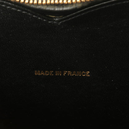 Chanel Around 1995 Made Patent Heart Cc Mark Stitch Vanity Black