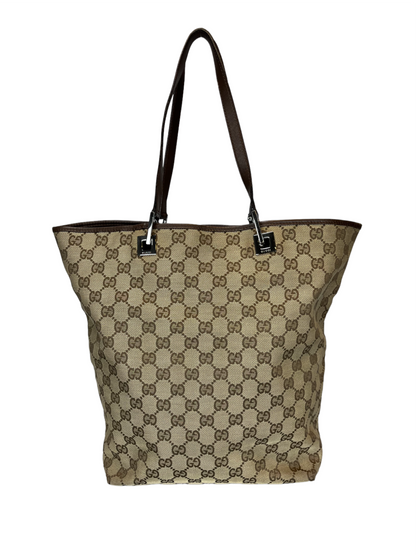 Gucci Jacquard x Leather Tote