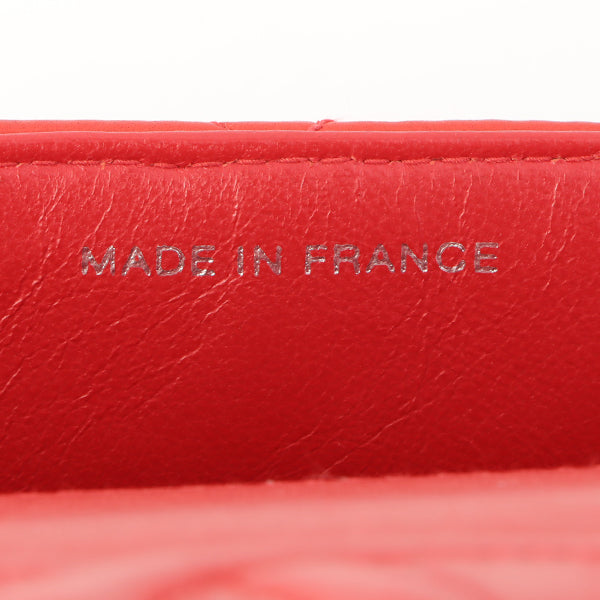 Chanel Around 1997 Made Classic Flap Top Handle Bag Red