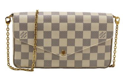 Louis Vuitton Damier Azur Felicie Pochette Crossbody Bag
