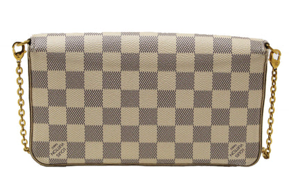 Louis Vuitton Damier Azur Felicie Pochette Crossbody Bag