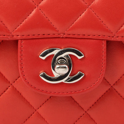 Chanel Around 1997 Made Classic Flap Top Handle Bag Red