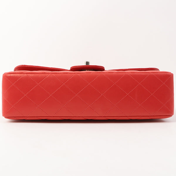 Chanel Around 1997 Made Classic Flap Top Handle Bag Red